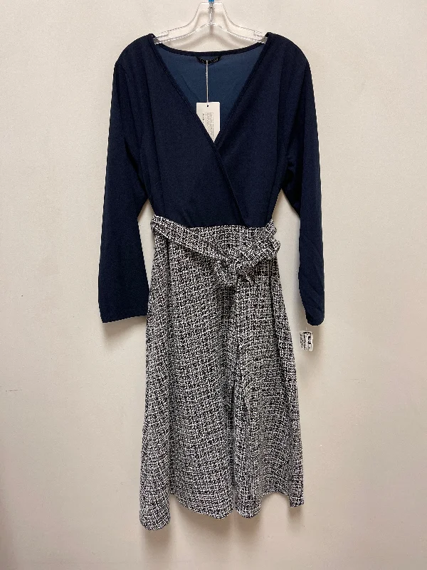 New Arrival Dress Casual Maxi By Clothes Mentor In Navy, Size: 2x