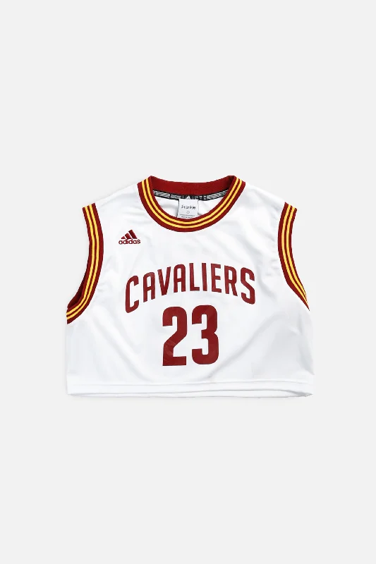 Flash Deals Rework Cleveland Cavaliers NBA Crop Jersey - M