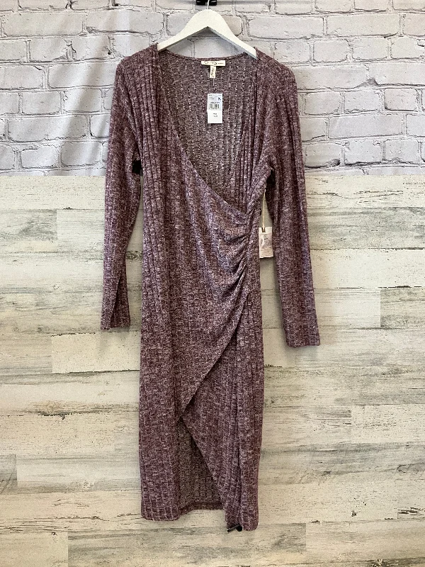 Take Advantage Dress Casual Midi By Jessica Simpson In Maroon, Size: Xl