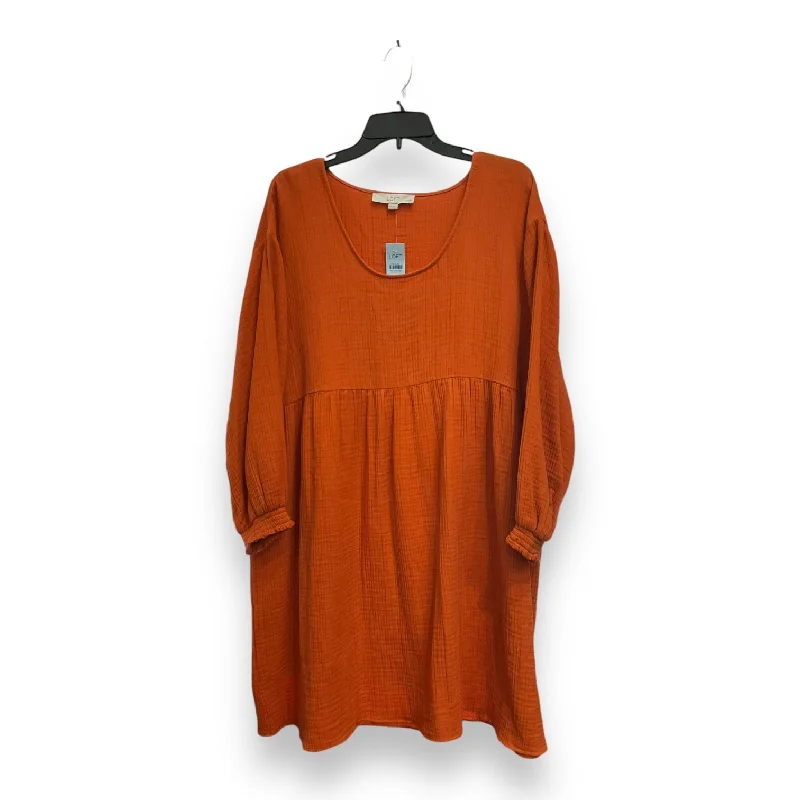 Price Blitz Dress Casual Short By Loft In Orange, Size: Xxl