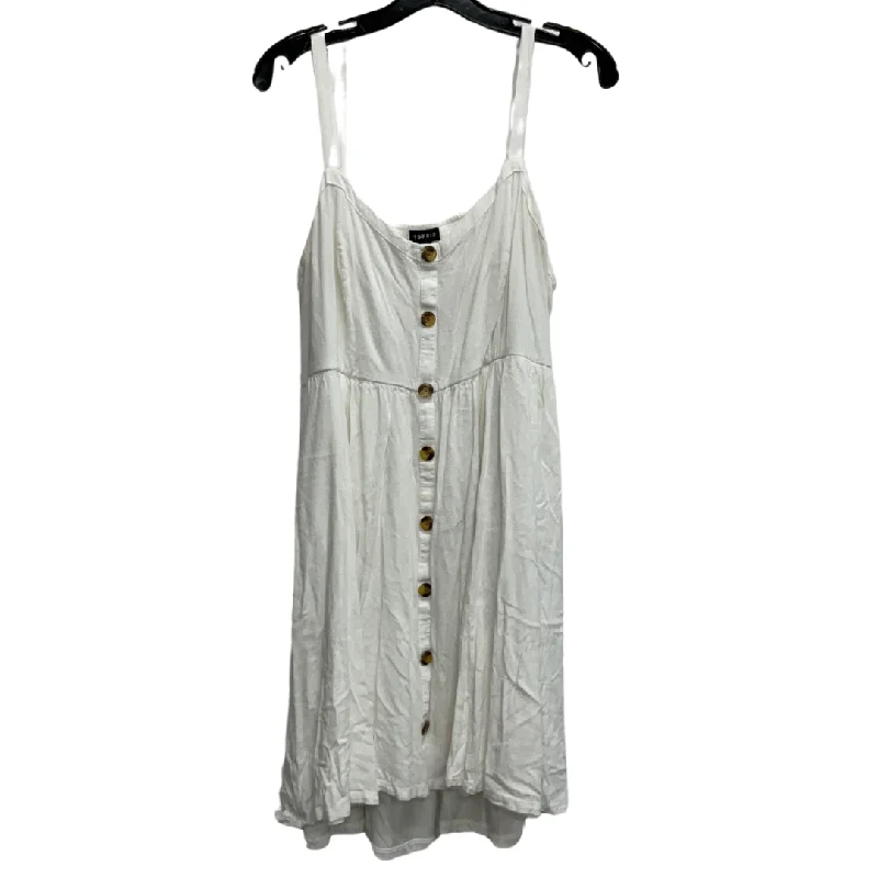 Midnight Sale Dress Casual Short By Torrid In White, Size: 2x