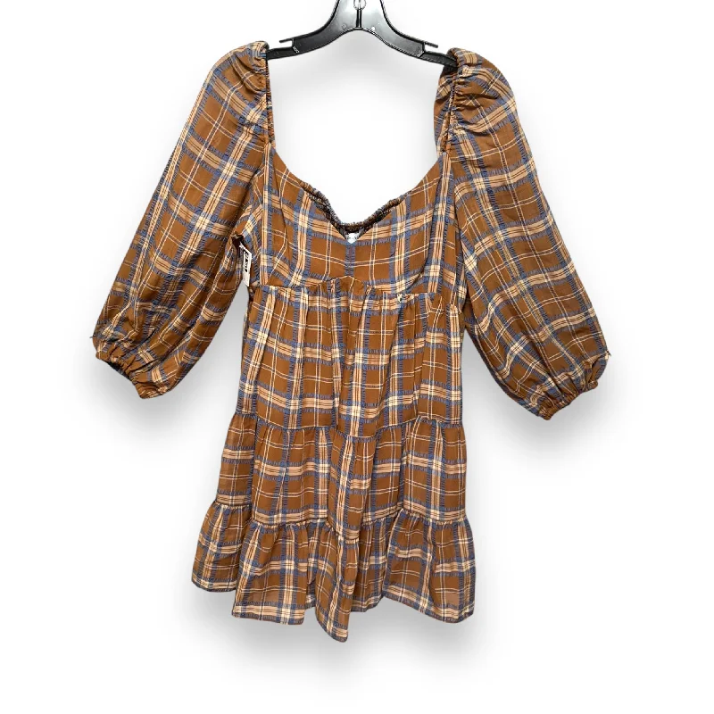 New Markdowns Dress Casual Short By Gianni Bini In Plaid Pattern, Size: Xl