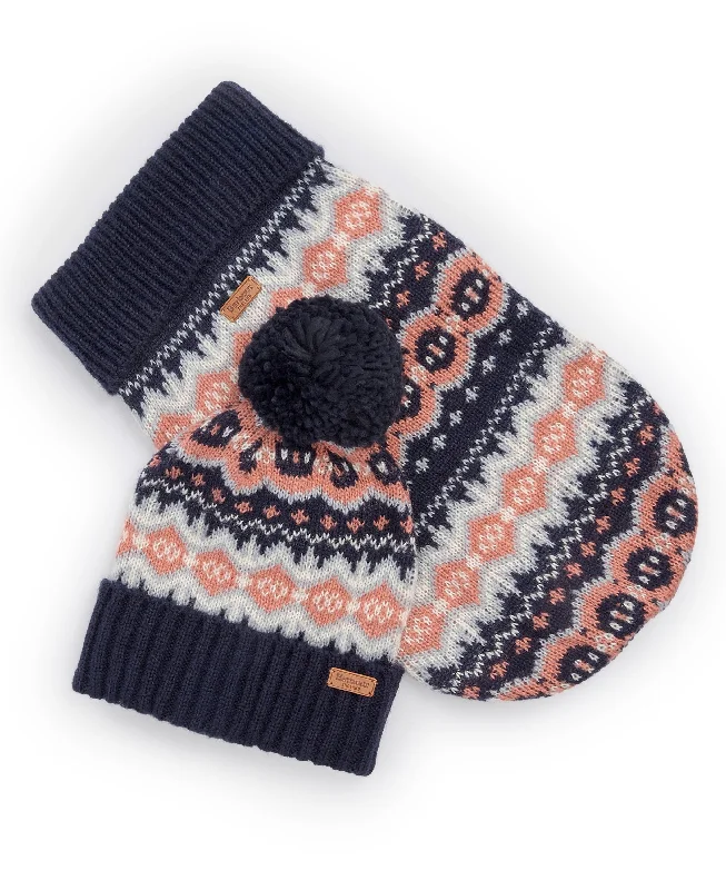 Limited Time Discount Case Fairisle Dog Gift Set - Pink/Navy