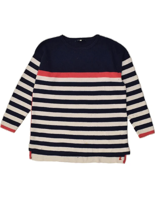 Exclusive Online Offer JOULES Womens Crew Neck Jumper Sweater UK 12 Medium Navy Blue Striped Exclusive Online Offer JOULES Womens Crew Neck Jumper Sweater UK 12 Medium Navy Blue Striped