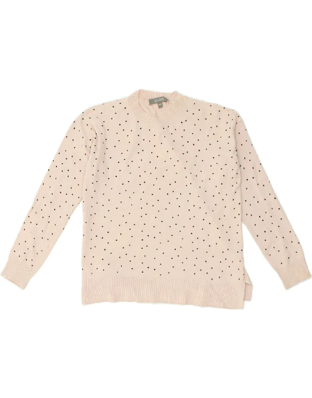 Clearance Event OASIS Womens Loose Fit Crew Neck Jumper Sweater UK 6 XS Beige Polka Dot Clearance Event OASIS Womens Loose Fit Crew Neck Jumper Sweater UK 6 XS Beige Polka Dot