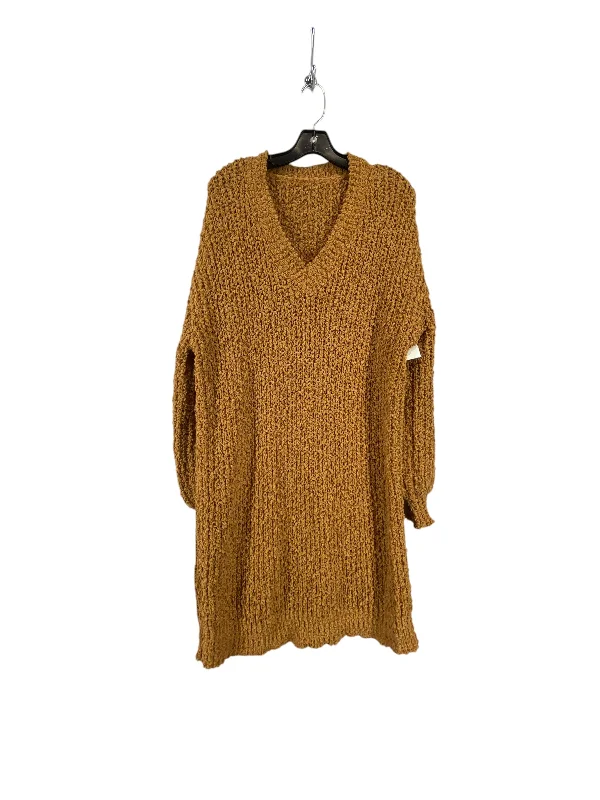 Deal Mania Dress Sweater By Shein In Brown, Size: 1x