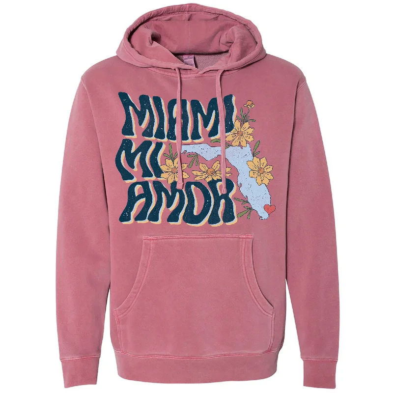 Can't Miss Miami mi Amor Florida Pullover Hoodie
