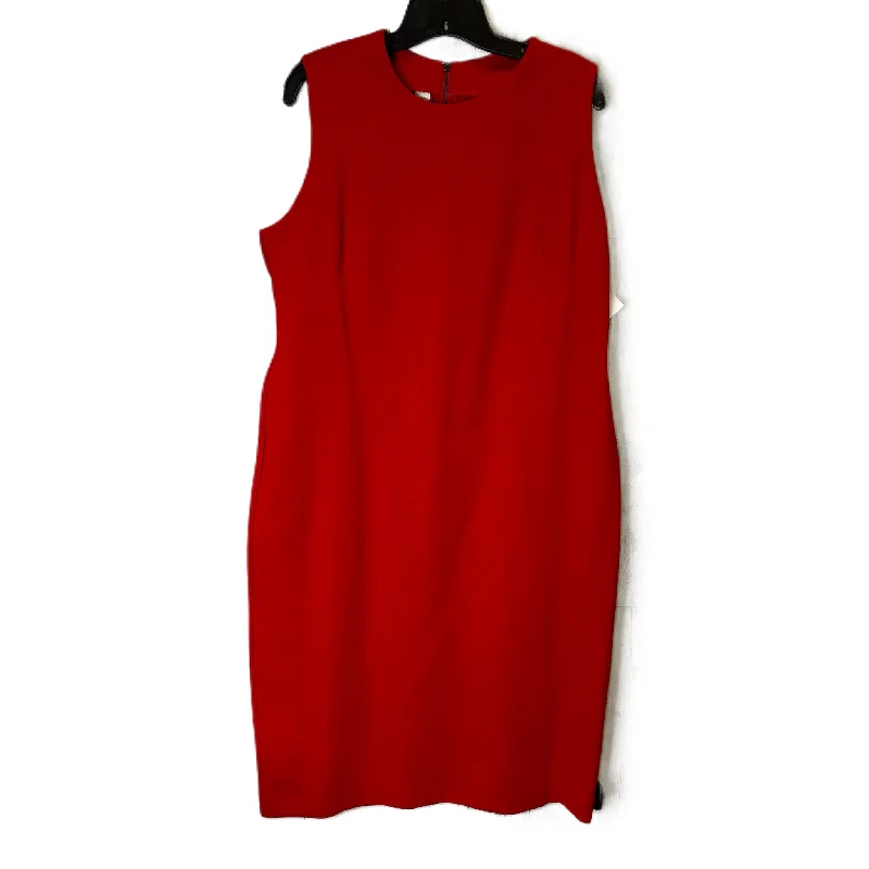 Lowest Price Dress Work By Spanx In Red, Size: Xl
