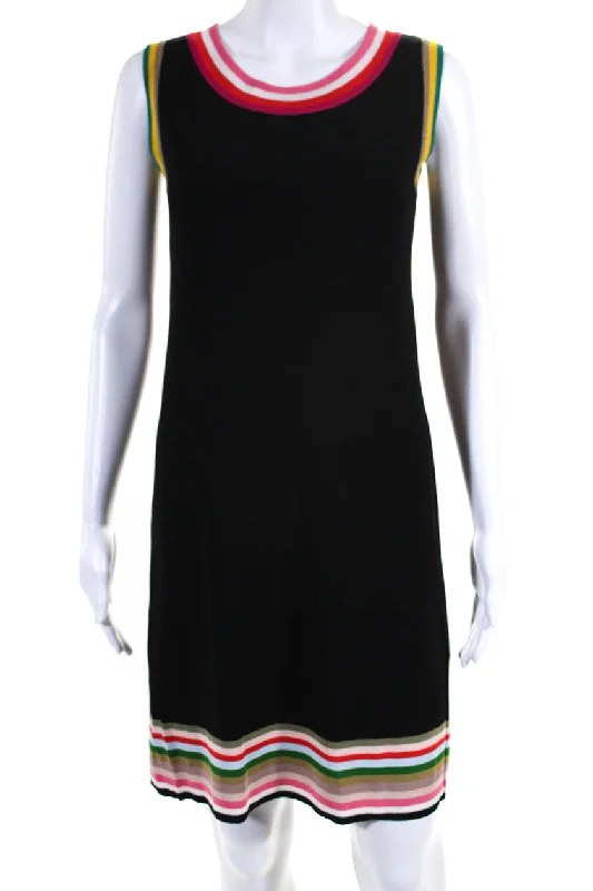 Buy More, Save More No21 Womens Sleeveless Body Con Crew Neck Dress Black Multi Colored Buy More, Save More No21 Womens Sleeveless Body Con Crew Neck Dress Black Multi Colored