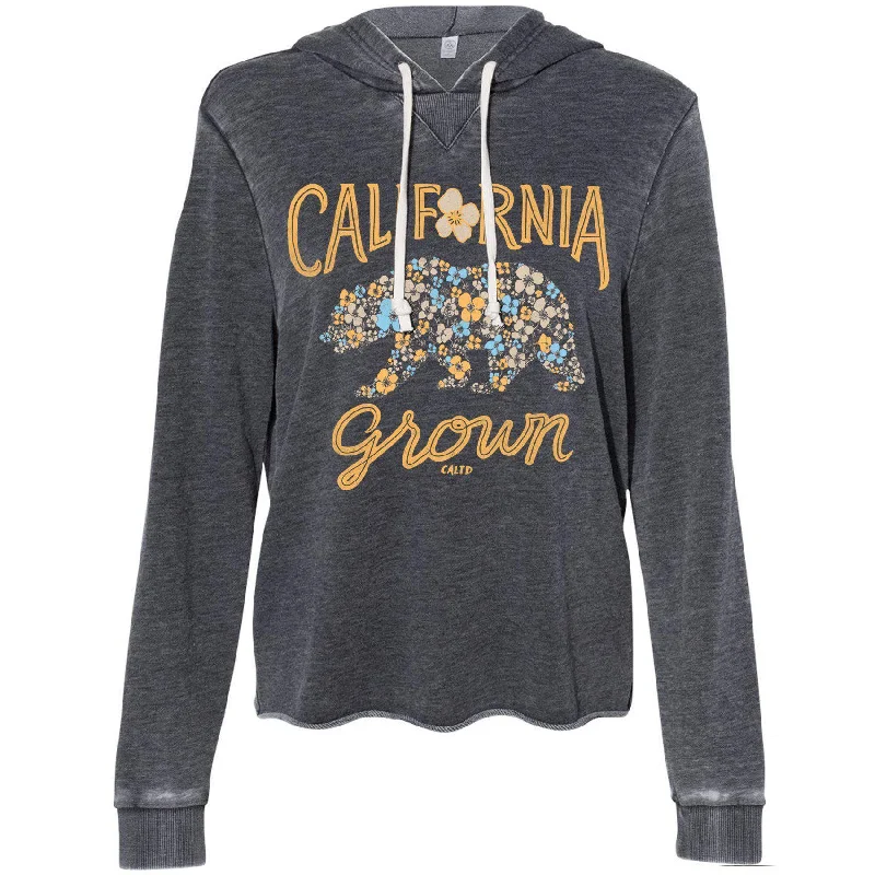 Best Deals Bear Poppy Blossom Burnout Hoodie