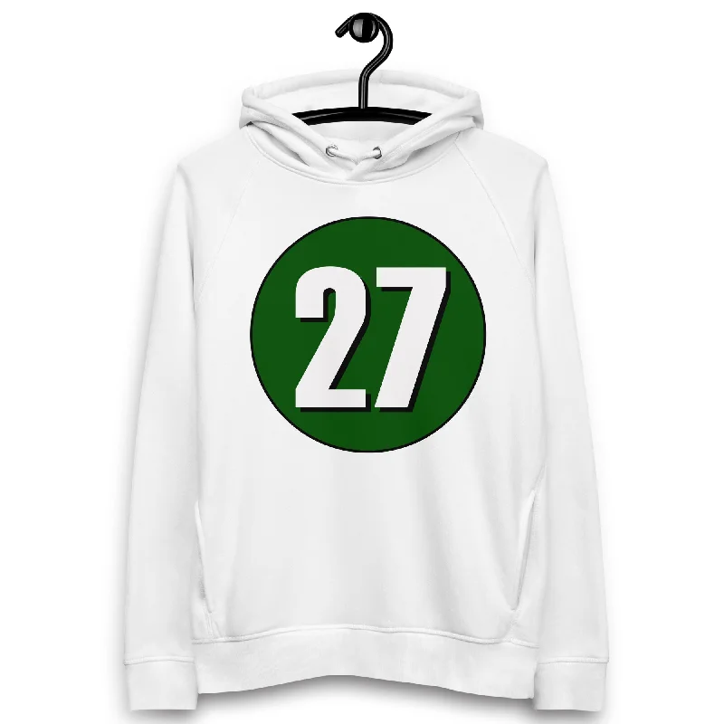 Get It Before It’s Gone Unisex pullover hoodie: White on Hunter Green 27