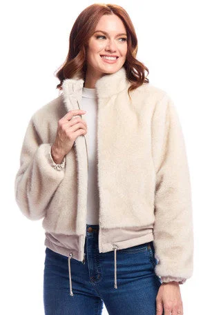 Instant Discount Insta Reversible Zip Jacket  (Ivory)