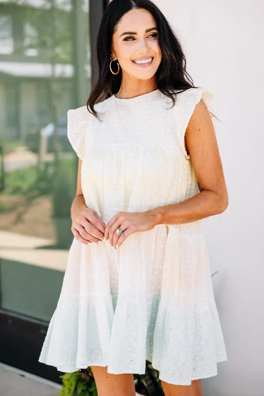 Value Deals It's My Day Yellow Tie Dye Dress