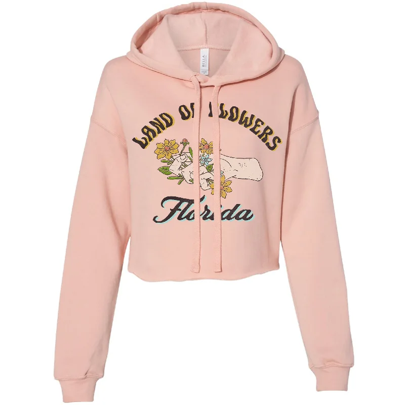 Limited Edition Land of Flowers Florida Cropped Hoodie