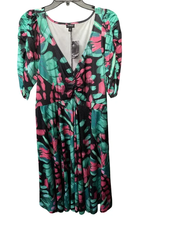 Price Cut Dress Party Midi By Torrid In Green, Size: 1x
