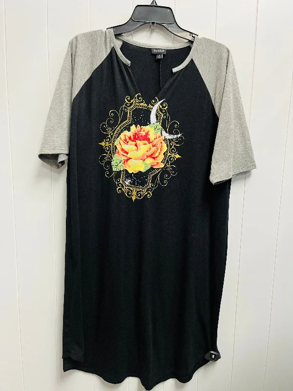 Limited Quantity Dress Casual Short By Torrid In Black & Orange, Size: 2x