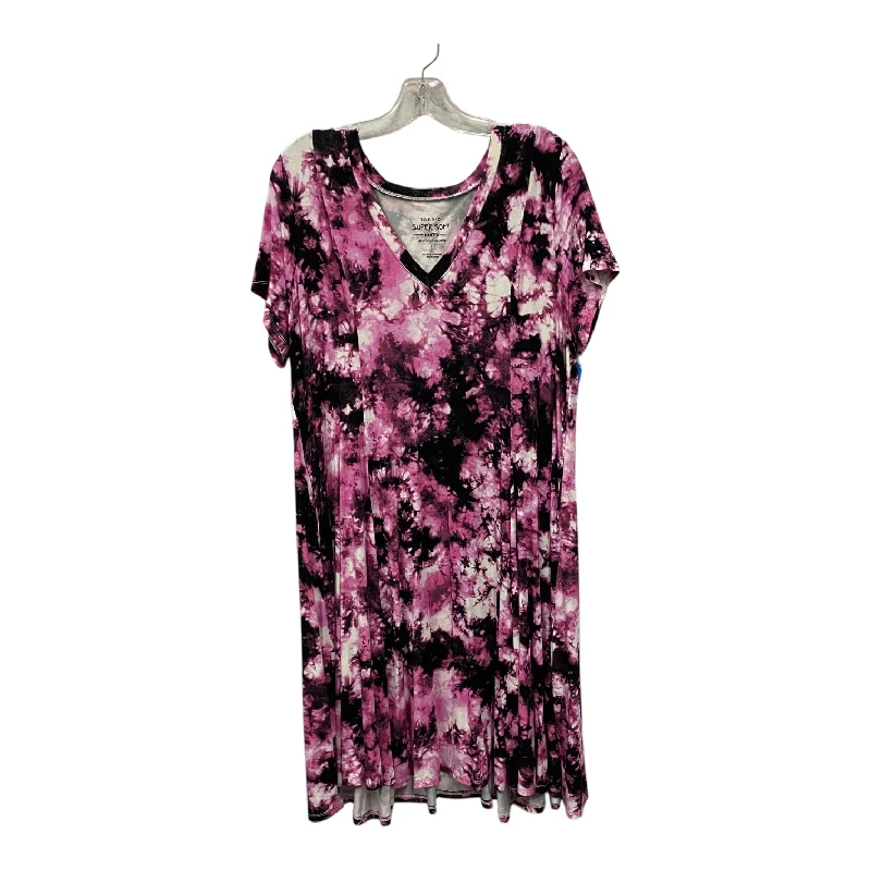 Weekend Flash Sale Dress Casual Short By Torrid In Pink, Size:1X