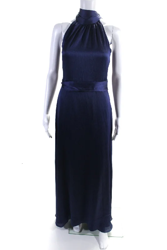 Incredible Offers Sachin & Babi Women's High Neck Sleeveless Cinch Waist Maxi Dress Blue Incredible Offers Sachin & Babi Women's High Neck Sleeveless Cinch Waist Maxi Dress Blue