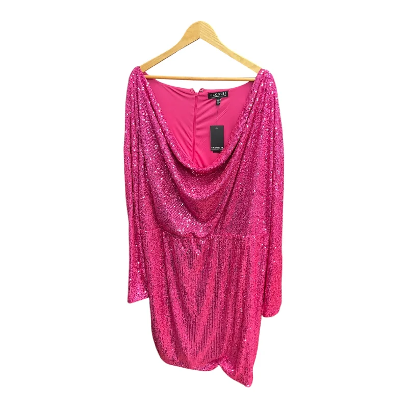 Weekend Special Dress Party Short By Eloquii In Pink, Size: 4x