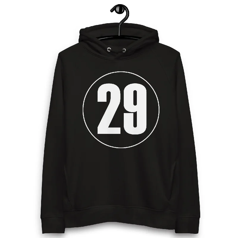 Exclusive Offers Unisex pullover hoodie: White on Black 29