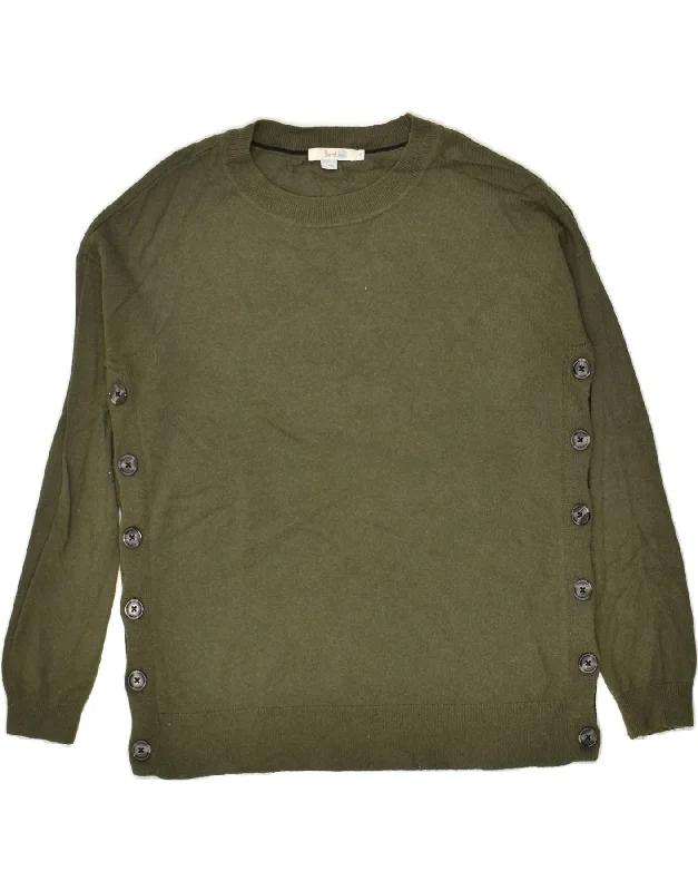 Customer Appreciation Sale BODEN Womens Crew Neck Jumper Sweater UK 10 Small Khaki Cotton Customer Appreciation Sale BODEN Womens Crew Neck Jumper Sweater UK 10 Small Khaki Cotton