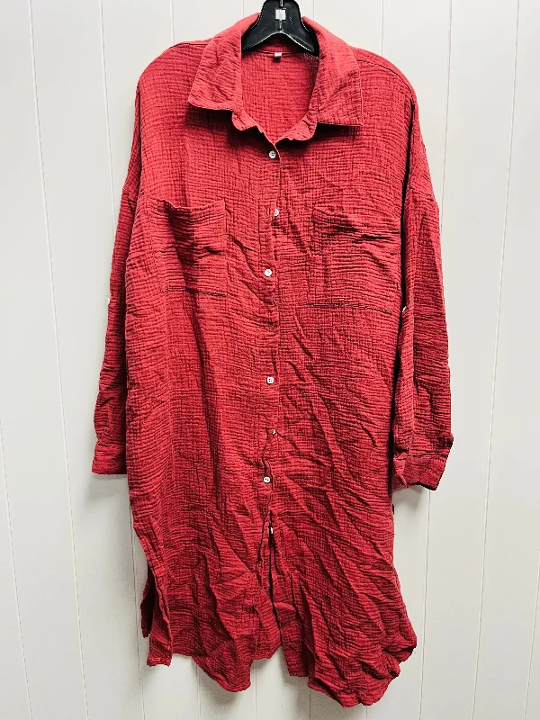 Value Deals Dress Casual Short By Clothes Mentor In Red, Size: 2x