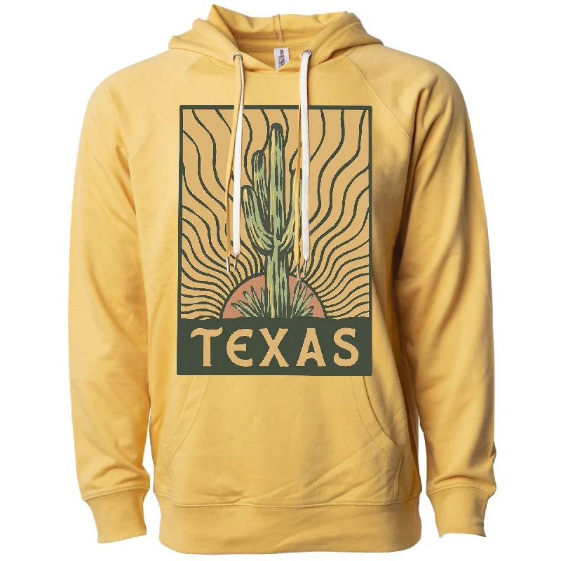 New Deals Desert Sunset Texas Raglan Hoodie