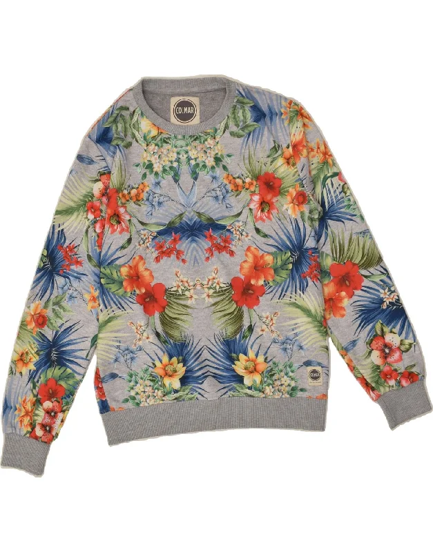 Buy Now COLMAR Womens Sweatshirt Jumper UK 14 Large Grey Floral