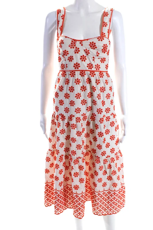 Fantastic Offers Alice McCall Women's Square Neck Embroidered Tiered Midi Dress Beige Fantastic Offers Alice McCall Women's Square Neck Embroidered Tiered Midi Dress Beige