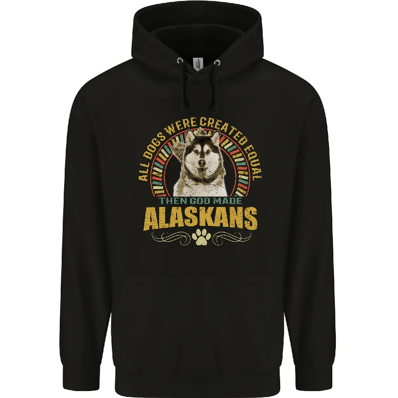 Time-Limited Offer An Alaskan Dog Mens 80% Cotton Hoodie
