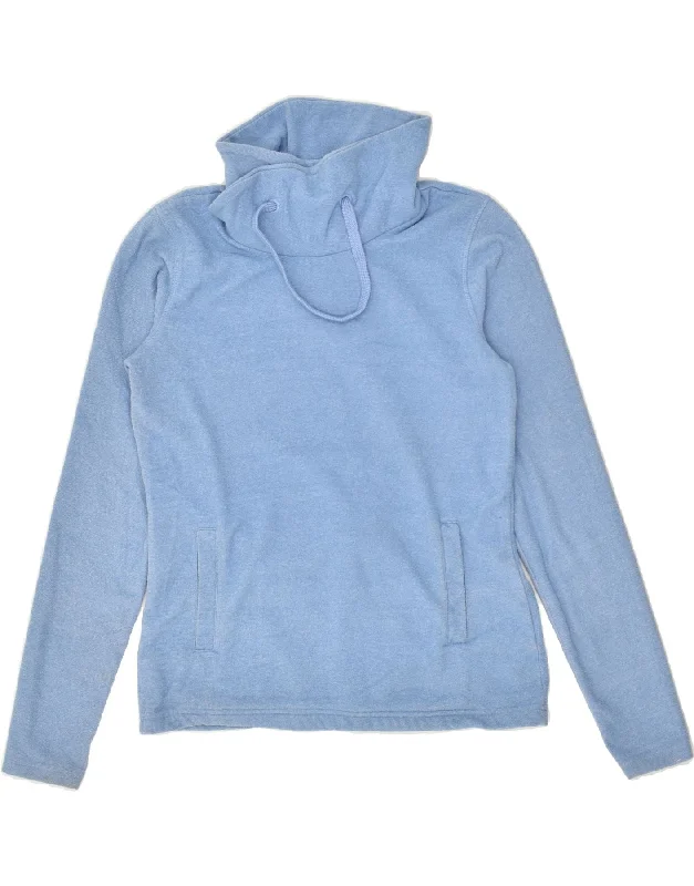 Stock Clearance MOUNTAIN WAREHOUSE Womens Turtle Neck Fleece Jumper UK 8 Small  Blue