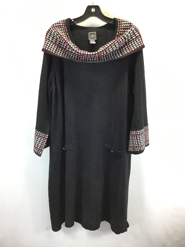 The Best Prices Dress Sweater By Clothes Mentor In Black & Red, Size: 3x