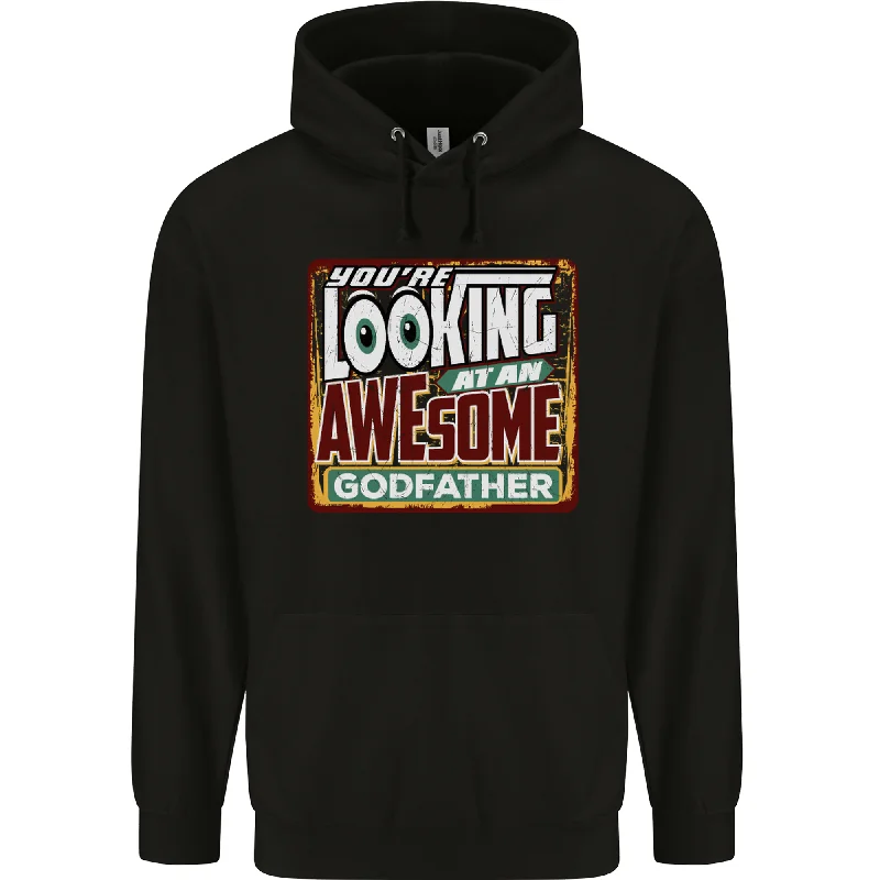 Savings Bonanza An Awesome Godfather Mens 80% Cotton Hoodie