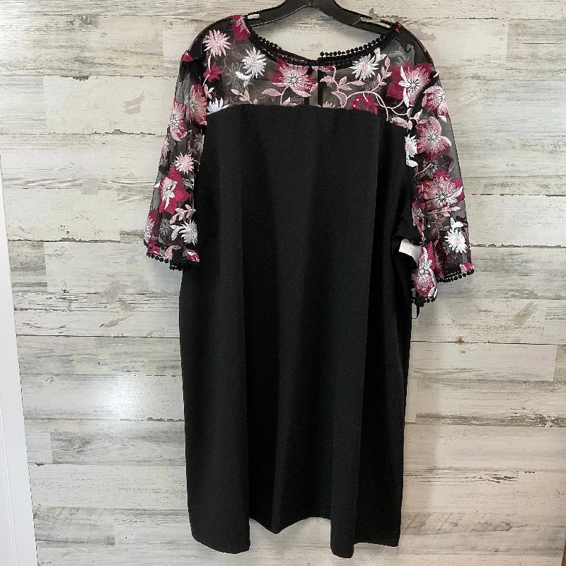 Members Only Dress Casual Short By Lane Bryant In Black, Size: 4x