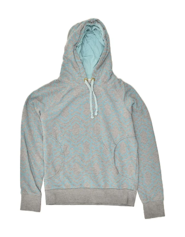 Bargain Bin FAT FACE Womens Hoodie Jumper UK 12 Medium Grey Cotton