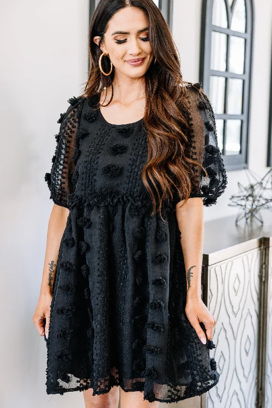 Low Prices In Good Faith Black Swiss Dot Dress