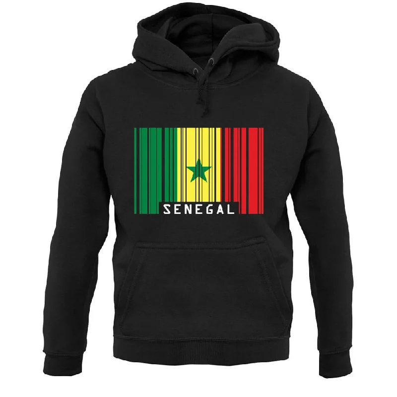 Amazing Deals Senegal Barcode Style Flag Unisex Hoodie