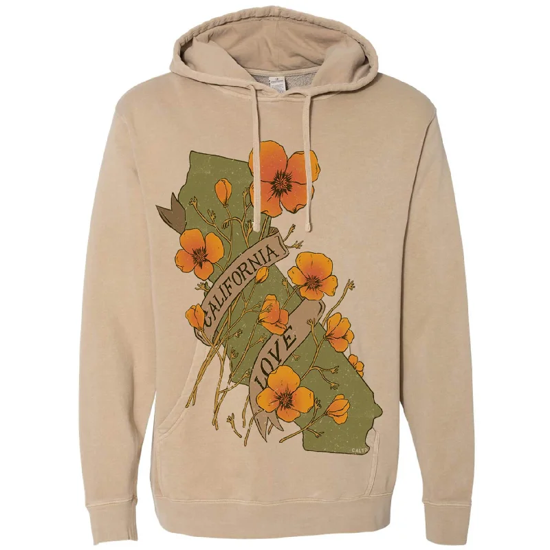 Weekend Deal Poppies California Love Pullover Hoodie
