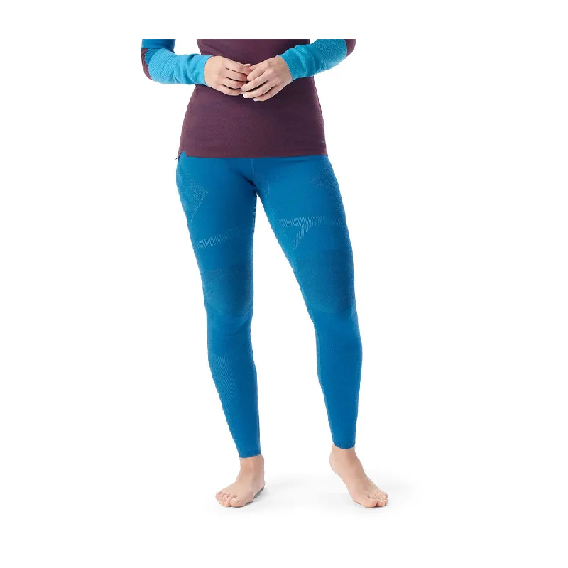 Price Buster Smartwool Women's Intraknit Thermal Merino Base Layer Bottom Nival Blue-Pool Blue
