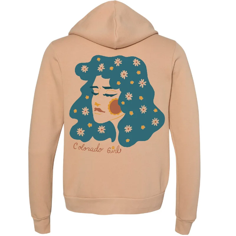 Factory Direct Sale Colorado Girl Zipper Hoodie