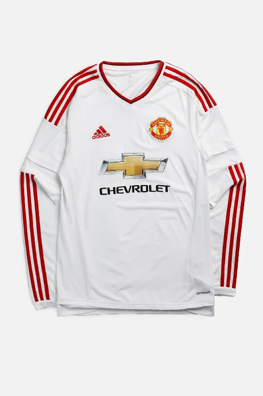 Doorbuster Deal Vintage Manchester Soccer Long Sleeve Jersey - S