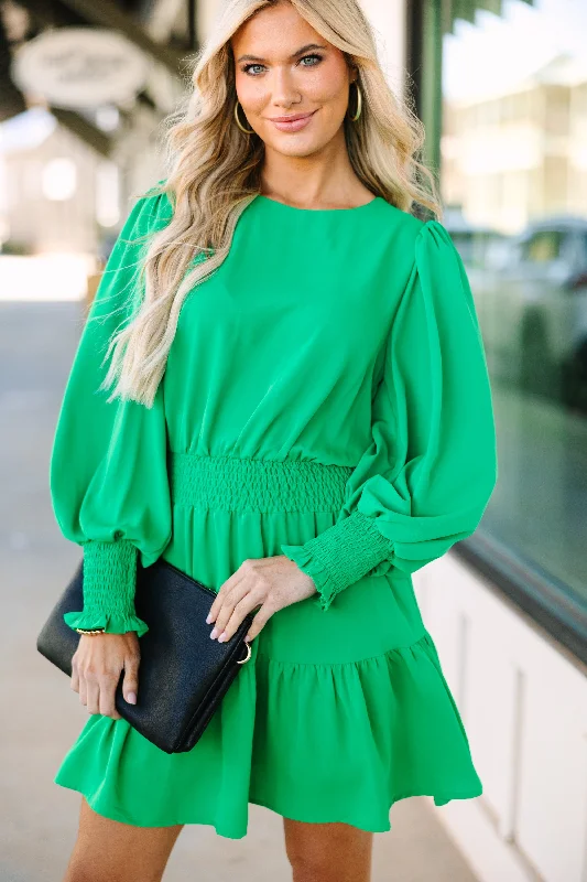Discount Deals Hear Them All Kelly Green Dress