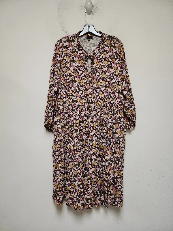 Customer Appreciation Sale Dress Casual Midi By Torrid In Floral Print, Size: 2x