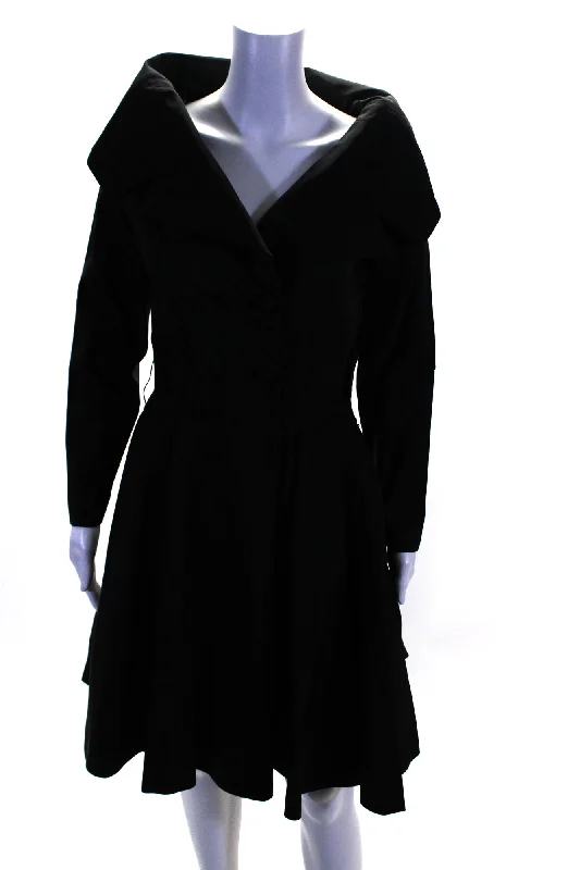 Special Promotion Ralph Lauren Women's Long Sleeves Double Breast Flare Mini Dress Black Special Promotion Ralph Lauren Women's Long Sleeves Double Breast Flare Mini Dress Black