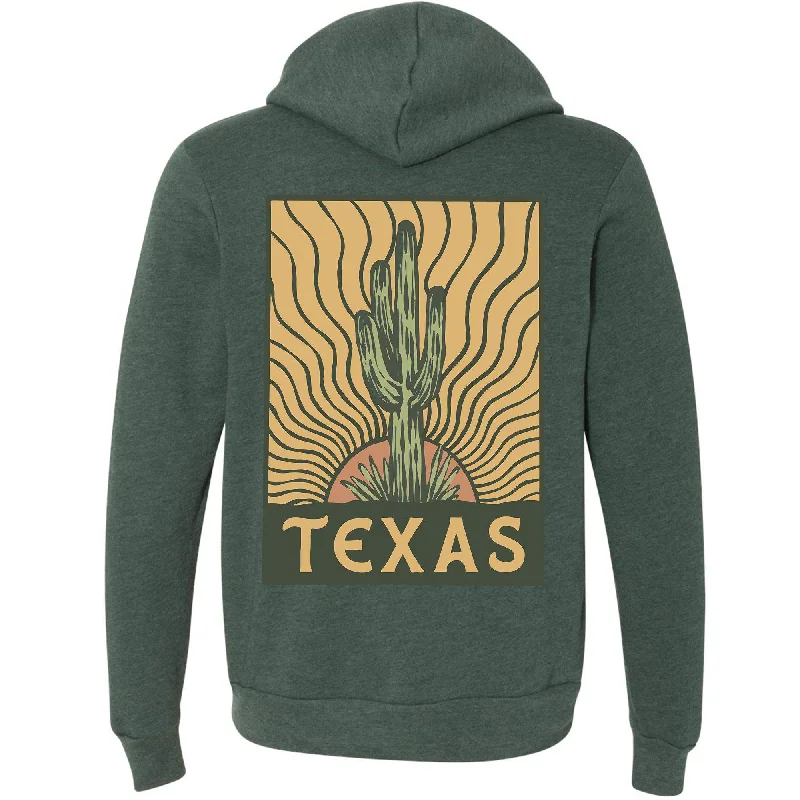 Stock Clearance Desert Sunset Texas Zipper Hoodie