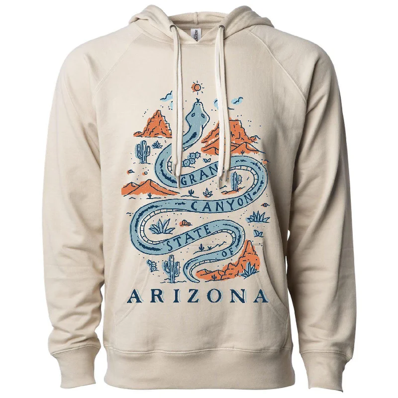 Reduced Prices Grand Canyon Snake Arizona Raglan Hoodie