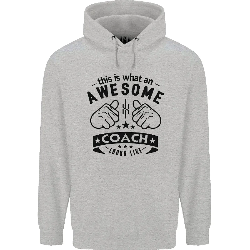 Today’s Deal An Awesome Coach Looks Like Rugby Football Mens 80% Cotton Hoodie