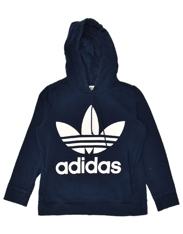 Customer Appreciation Sale ADIDAS Womens Graphic Hoodie Jumper UK 12 Medium Navy Blue Cotton Customer Appreciation Sale ADIDAS Womens Graphic Hoodie Jumper UK 12 Medium Navy Blue Cotton