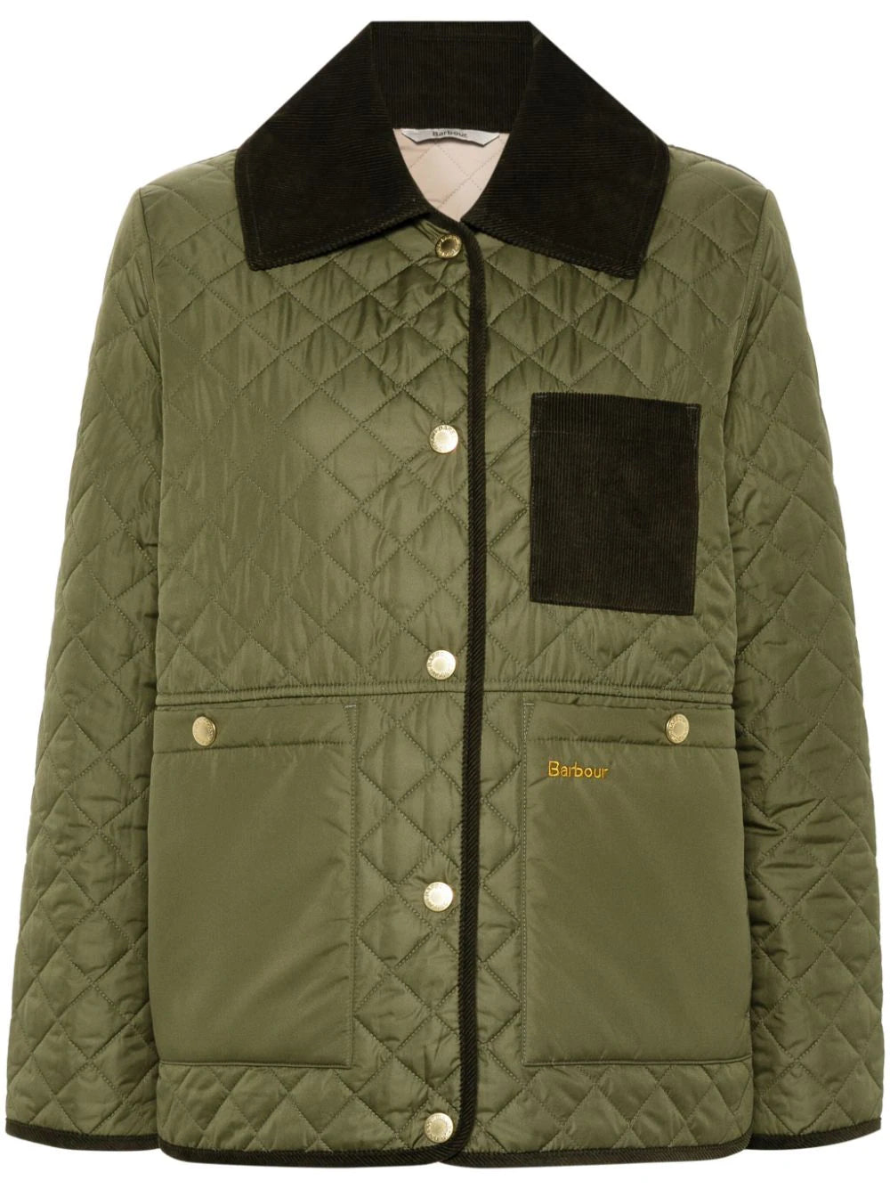 Markdowns Fleur Quilt Jacket (Dark Moss/Light Sand)