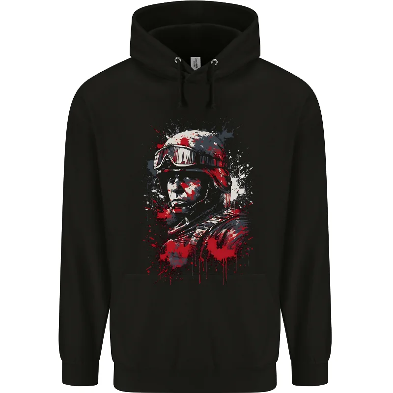 Savings Alert An American Soldier USA Army Marine Mens 80% Cotton Hoodie
